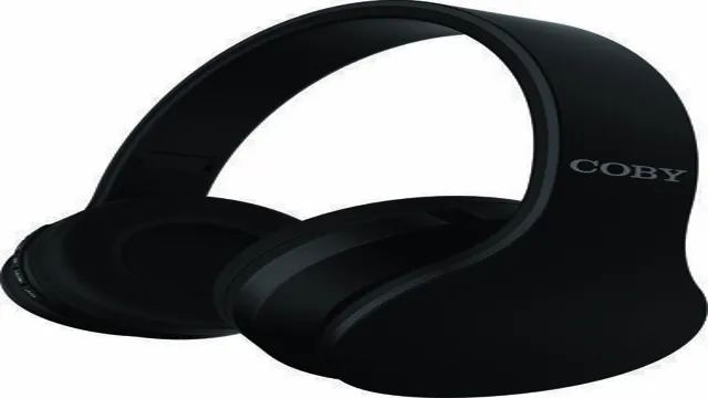 coby wireless folding stereo headphones black