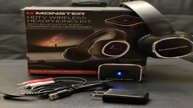how to set up monster hdtv wireless headphones kit