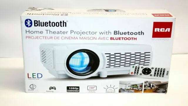rca rpj107-black 480p home theater projector with bluetooth