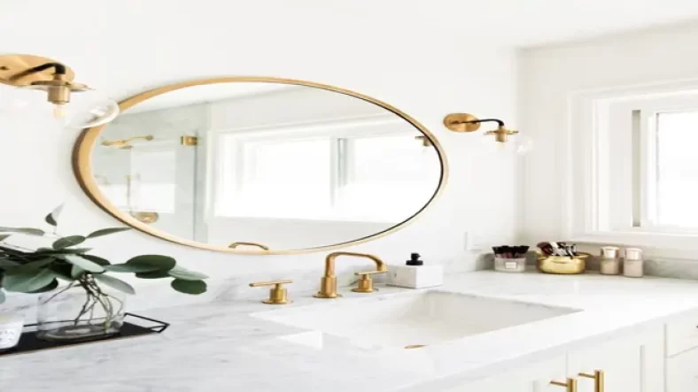 Shine Bright with Gold Bathroom Mirrors: A Luxurious Addition to Your Home Décor