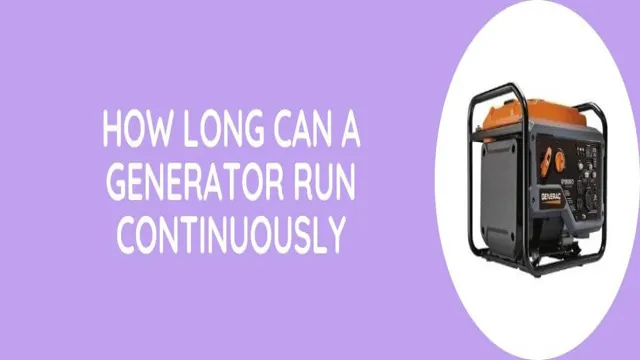 how long can a natural gas generator run continuously