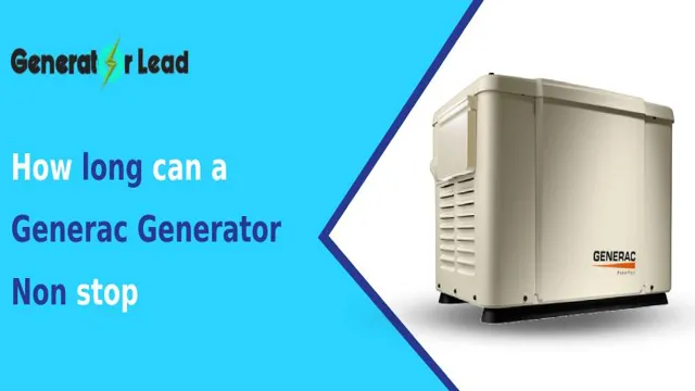 how long will generac generator run
