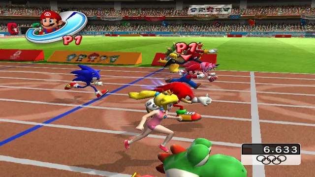 mario and sonic at the olympic games wii review