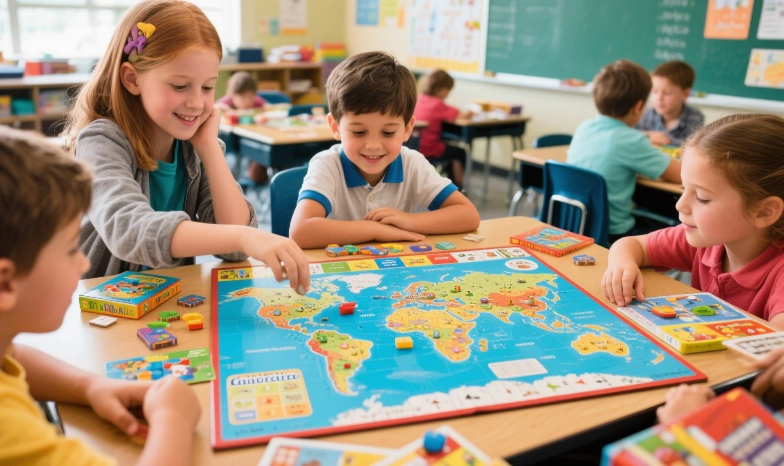 Elementary Geography With Board Games