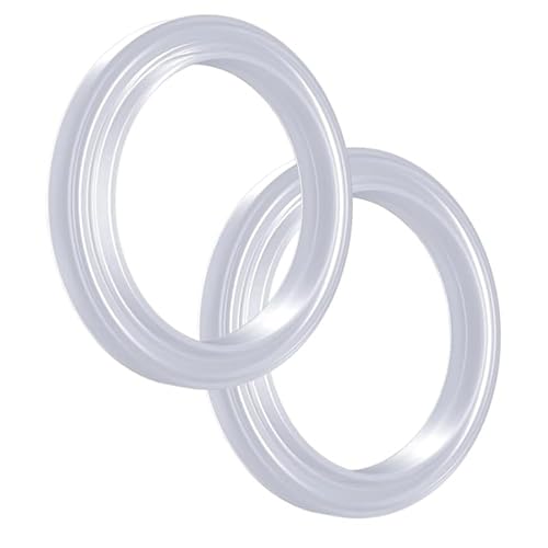 Generic MakeCafe 2Pcs 51mm Silicone Steam Ring Silicone Gasket Compatible with Delonghi Espresso Machine Accessories Shower Head Seal Ring for Delonghi EC680/685/785/885/850/860 Coffee Maker, b11s4