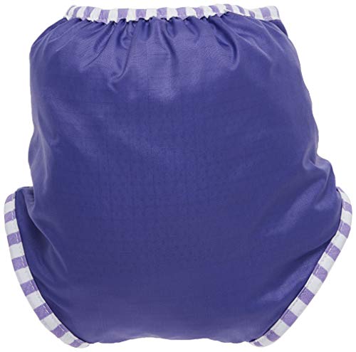 Kushies Baby Unisex Swim Diaper, Purple Solid, Small