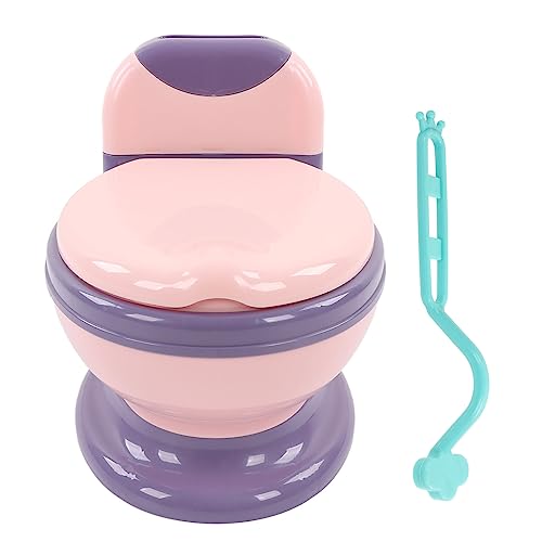 Baby Toilet, Baby Potty, Potty Training Toilet, Emulational Large Size Universal Detachable Removable Potty Pot Toddler Potty Chair for Toddler Infant Baby Kids(Pink Purple)