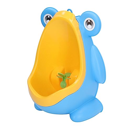 Potty Training Urinals Cute Frog Shape with Funny Aiming Target Windmill for Boys (Type B)