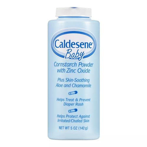 Caldesene Cornstarch Baby Powder with Zinc Oxide, Talc-Free Baby Powder