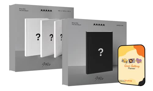 Stray Kids Album - ★★★★★ (5-STAR) Normal A+B+C, Limited ver. 4 Album Full Set+Pre Order Benefits+BolsVos Exclusive K-POP Inspired Digital Planner, Sticker Pack for Social Media