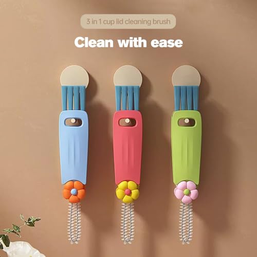 3 in 1 Cup Lid Cleaning Brush