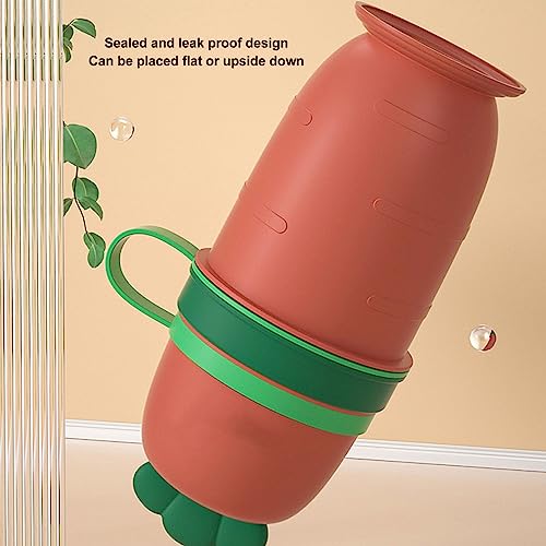 Portable Child Urinal Emergency Toilet, Kids Portable Potty Bottle Pee Training Emergency Urinal Toilet for Car Travel Camping Kid Potty Pee Training (Red)