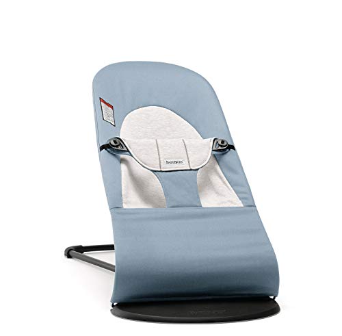 BabyBjörn Bouncer Balance Soft, Blue/Gray, Woven/Jersey | 2-in
