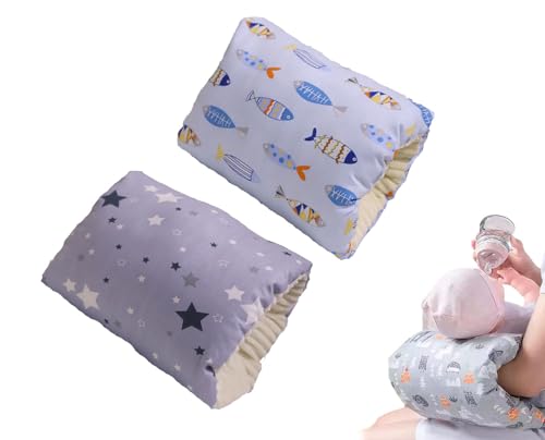 Cozy Cradle Arm Pillow, Breastfeeding Pillows, Nursing Pillows for Breastfeeding, Baby Nursing Pillow, Arm Pillow for Feeding Baby (Lobular Blue Fish)
