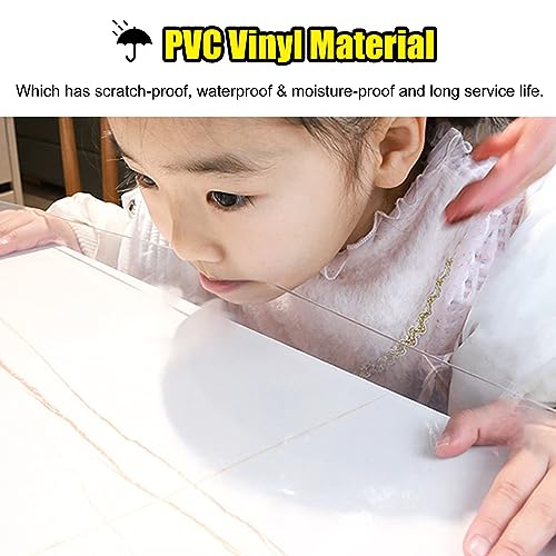 YANBI Non Slip Clear Carpet Protector/Floor Runner, Rectangle Transparent PVC Hard Floor Chair Mat for Desk Office, Trimmable Hallway Rug Mat (Size : 100cmx100cm(3.3x3.3 ft))