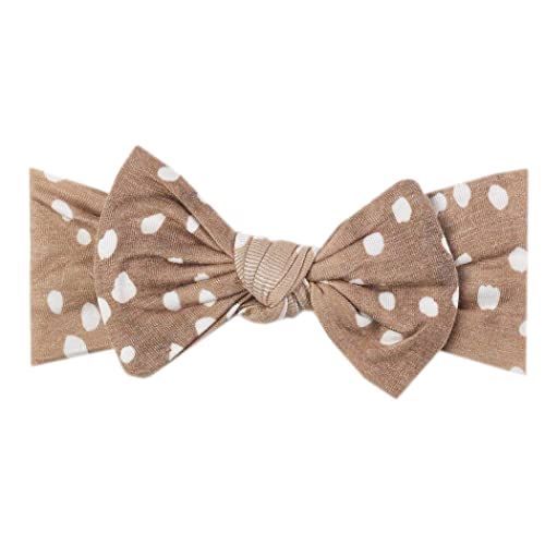 Copper Pearl Baby Bows: Stylish Headbands for Baby Girls, Premium Soft and Stretchy Baby Headbands, Perfect for Newborns, Trendy Designs - Fawn