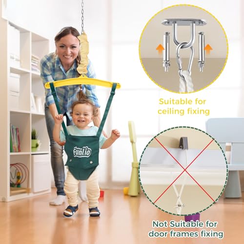 FUNLIO Baby Jumper with a Ceiling Hook for 6