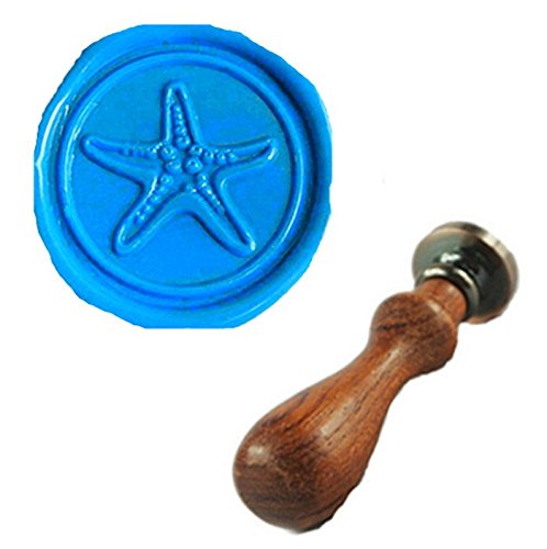 MDLG Vintage Starfish Wax Seal Sealing Stamp Embellishment Wedding Invitation Christmas Card Snail Mail Gift Wrapping Wine Package Ocean Creature Wax Seal Stamp Set