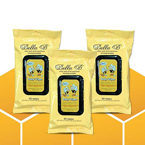 BELLA B Baby Diaper Wipes Bundle 3-Piece - Natural Baby Wipes - Organic Baby Wipes - Baby Cleaning Wipes - Soothing Wipes - Diapers Wipes - Infant Wipes - Alcohol-Free Baby Wipes Natural