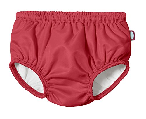 Made in USA Baby Girls and Boys Swim Diaper Cover Reusable Leakproof for Swimming Pool Lessons Beach, Red