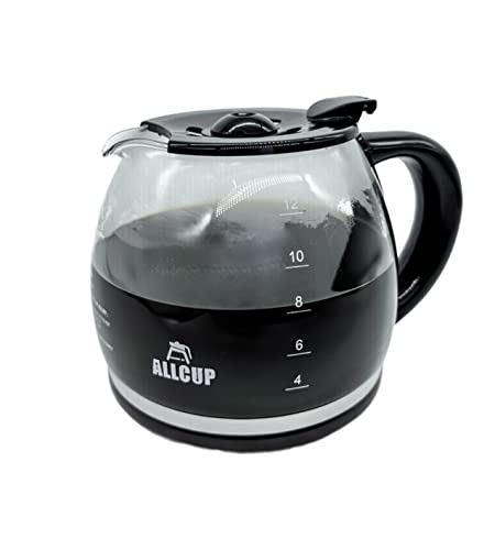 12-CUP Replacement Glass Carafe Compatible With Mr. Coffee coffee maker machine, RF LM PC SC Series