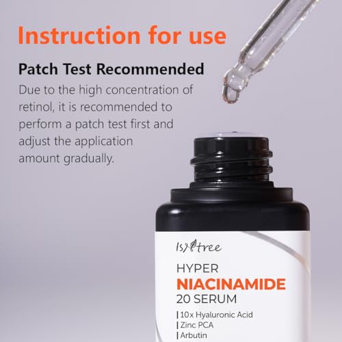 ISNTREE Hyper Niacinamide 20 Serum 20ml | 10x Hyaluronic Acid | Helps Minimize Pores | Evens Skin Tone | Korean Skincare