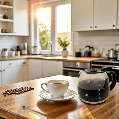 12-CUP Replacement Glass Carafe Compatible With Mr. Coffee coffee maker machine, RF LM PC SC Series