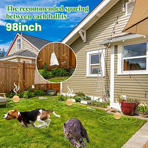 12 Pack Cat Repellent Outdoor Indoor, Cat & Dog Nature Repellents Peppermint Oil, Repeller for Home Kitchen Yard