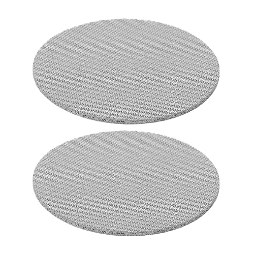 Stainless Steel Disc Filter Screen Reusable 2 Pieces Easy Double Layer Disc Screen for Home (58mm / 2.3in)