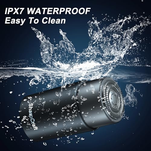 Mini Shaver Portable Electric Razor for Men Auxiliary Spare Shaver for Touch up Pocket Size Razors Rechargeable, Shavers for Car, Travel, Office, Gift, Father, Husband, Boyfriend (Gray)