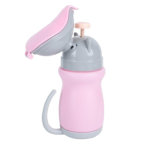 Toddmomy 1pc Portable Potty Urinal Urinal Bottle Portable Emergency Urinal for Camping Car Travel and Potty Pee Training(Pink,Girl)