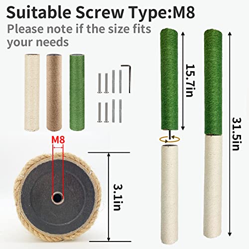 VCEPJH 4-Piece Cat Scratching Post Replacement