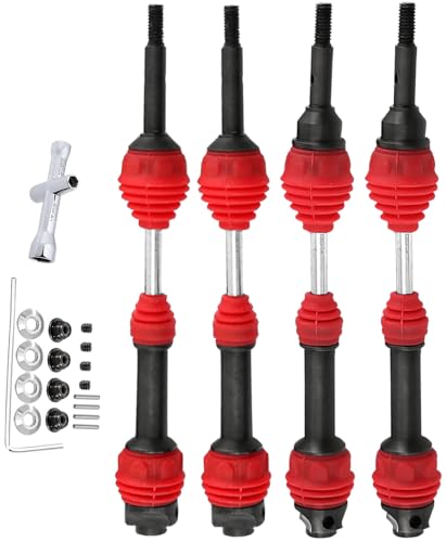 Rcarmumb Drive Shaft CVD Axles Upgrades Part for 1/10 Slash Rustler Stampede Hoss VXL 4X4 4WD