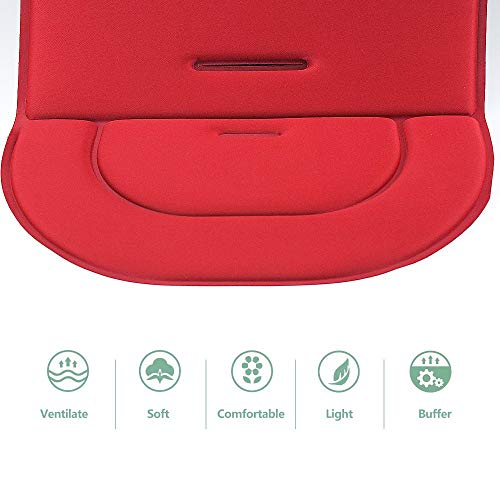 Replacement Parts/Accessories Compatible with Doona Car Seat Stroller All in One for Babies, Toddlers and Children (Red Seat Liner Cushion)