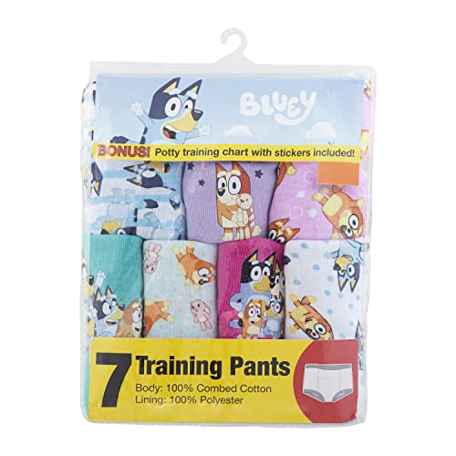 Bluey Amazon Exclusive 7-Pack Potty Training Pants with Stickers and Success Chart