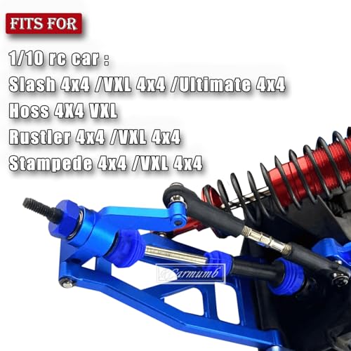 Rcarmumb Drive Shaft CVD Axles Upgrades Part for 1/10 Slash Rustler Stampede Hoss VXL 4X4 4WD