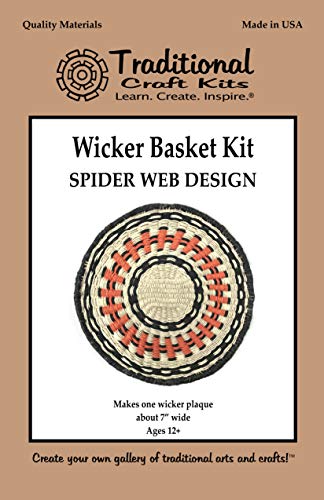 Traditional Craft Kits Wicker Basket Kit - Spider Web Design