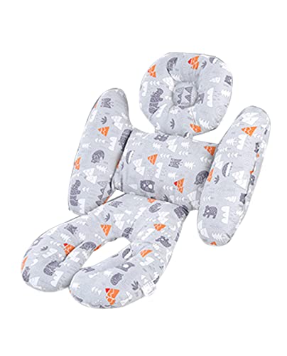 TOPOQ Baby Stroller Insert Stroller Head and Body Support Cushion Car Seat Insert Universal Pram Seat Cushion Stroller Liner Pushchair Seat Cushion Pad for Baby High Chair Buggy Bassinet