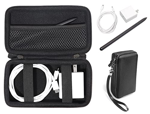 CaseSack Case for Samsung Galaxy Book Charger, Compatible with Samsung Galaxy Book Pro 360, Pro, Flex, Flex2, with mesh Pocket for Stylus, Portable SSD T9/T7 Shield/T7/T5