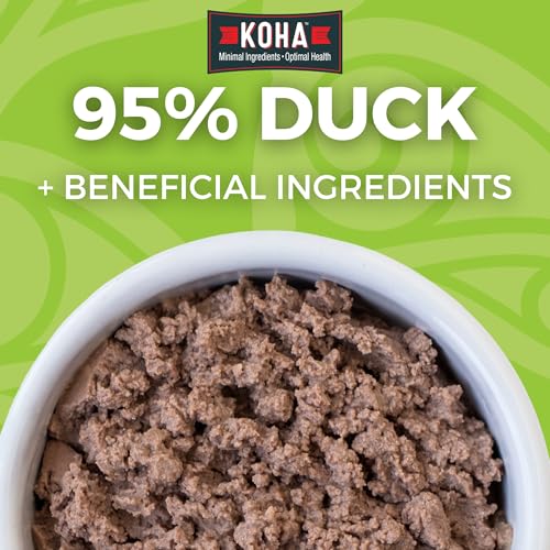 KOHA Limited Ingredient Diet Duck Pate for Cats - Single Meat Wet Cat Food for Sensitive Stomachs - Pate Cat Food with No Fillers