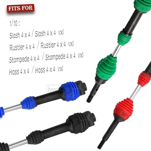 hopsupRC Drive Shaft CVD Upgrades Part for 1/10 Slash VXL 4X4,Stampede VXL 4X4,Rustler VXL 4X4,Hoss VXL 4X4 4WD