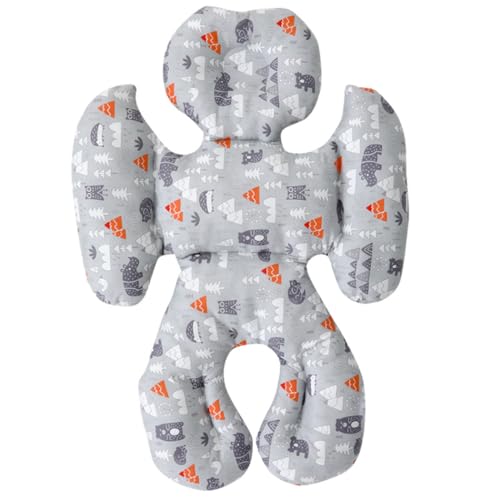 TOPOQ Baby Stroller Insert Stroller Head and Body Support Cushion Car Seat Insert Universal Pram Seat Cushion Stroller Liner Pushchair Seat Cushion Pad for Baby High Chair Buggy Bassinet