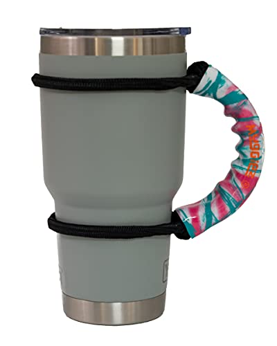 MugGiez Universal Drink Handle, Flip-Flop - Pink & Teal, The Original Cup Handle, Premium Quality, Tough, Cups, Mugs, Bottles, Cans, Tumblers