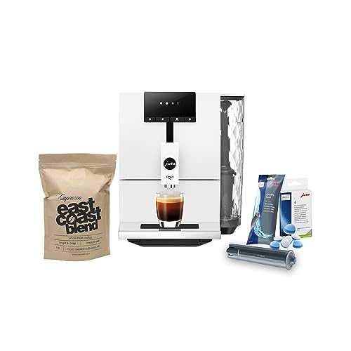 Jura ENA 4 Automatic Espresso Machine (Nordic White) with CLEARYL Smart+ Water Filtration