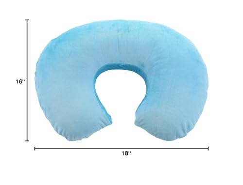 My Blankee Minky Solid Nursing Pillow Slipcover, Turquoise