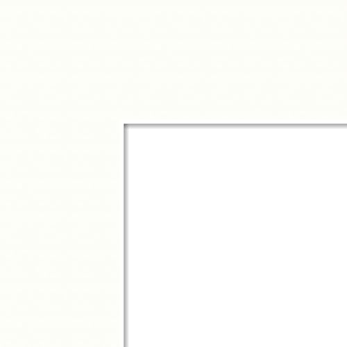 16x27 Polar White / Porcelain Custom Mat for Picture Frame with 12x23 opening size (Mat Only, Frame NOT Included)