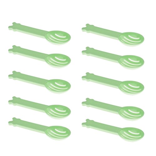 Inzopo 10Pcs Pet Hamster Gerbille Poop Scooper Poo Shovel Bath Sand Clean Shovel - Random Color