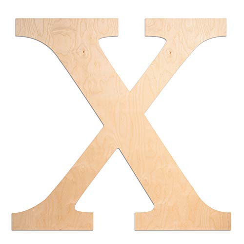 UNFINISHEDWOODCO Oversized Unfinished Wood Letter