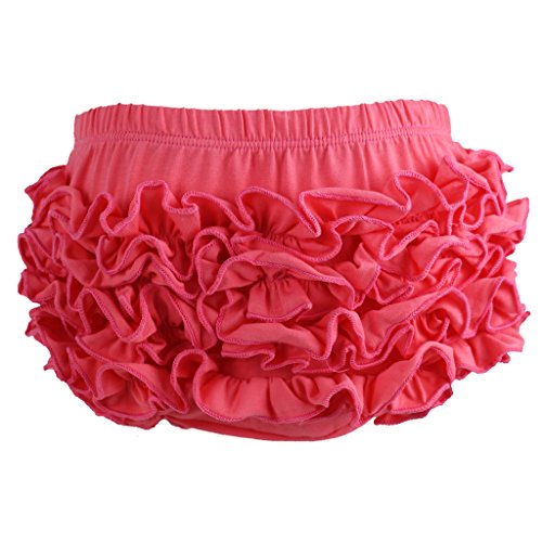Wennikids Baby Girl's Cotton Shorts and Diaper Cover Bloomers Small Watermelon Red