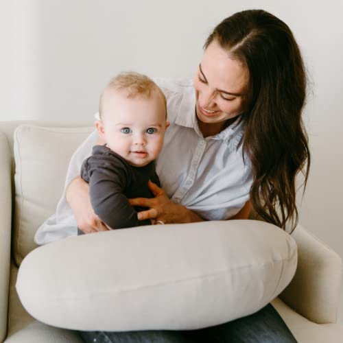 Snuggle Me Organic | Feeding Support Cover v2 | Nursing, Bottle Feeding and Bonding Support | Organic Cotton | Birch - Covers fit The New v2 Feeding Pillow